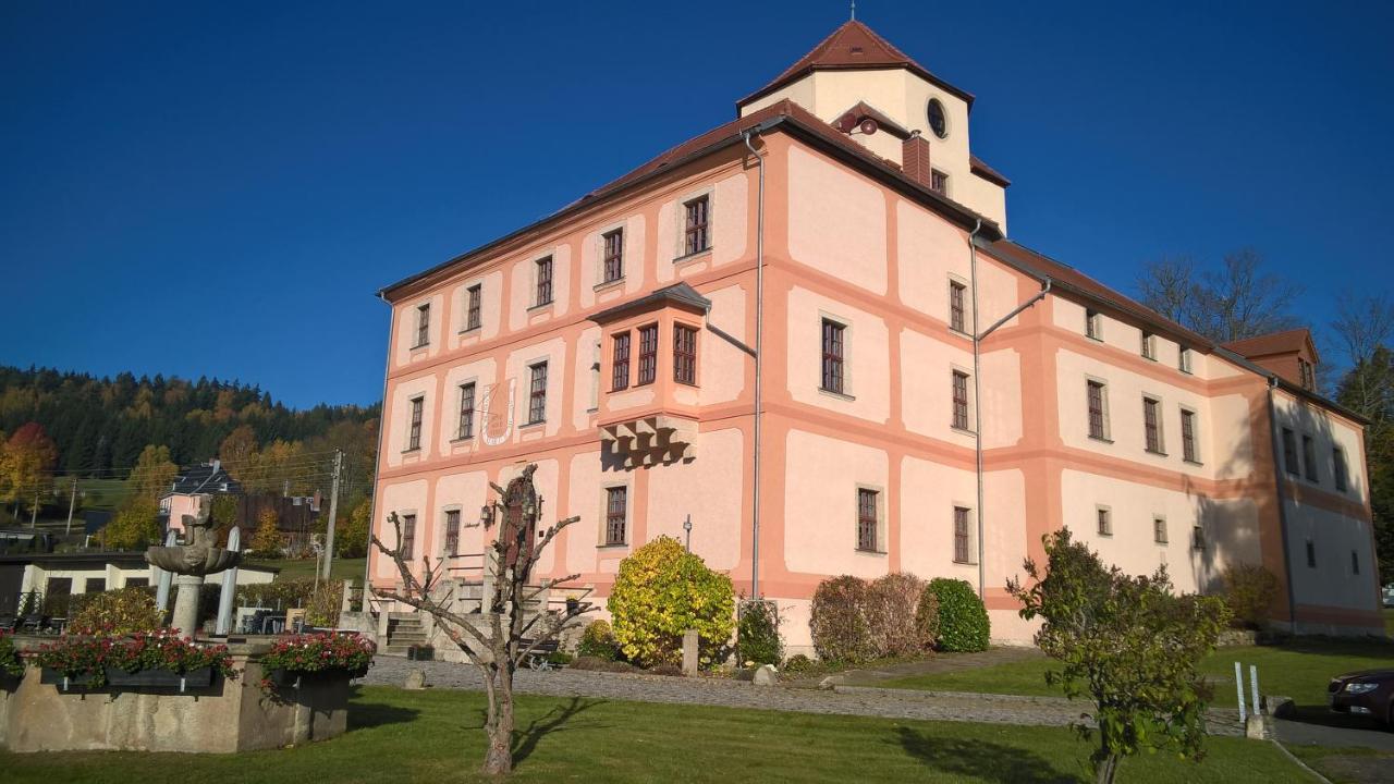 Hotel Garni Schloss Schoenberg Bad Brambach Exterior photo